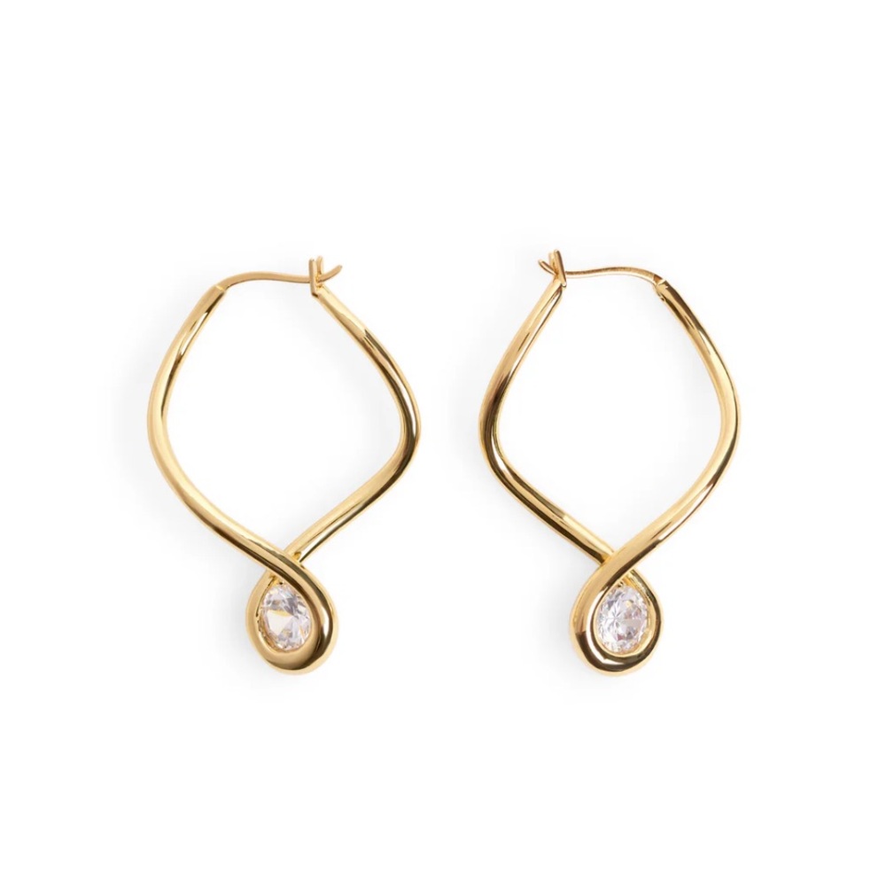 Jackie Mack Lumi Twist Hoop Earrings
